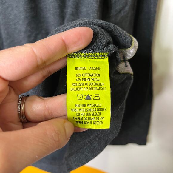 Robert Graham Men's XL Gray Long Sleeve T-Shirt Cotton Modal Classic Fit - Picture 4 of 5